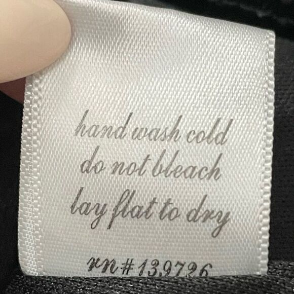 Dina Be Black V-neck Dress Spaghetti Straps Racerback Beaded Size Medium - Picture 14 of 14